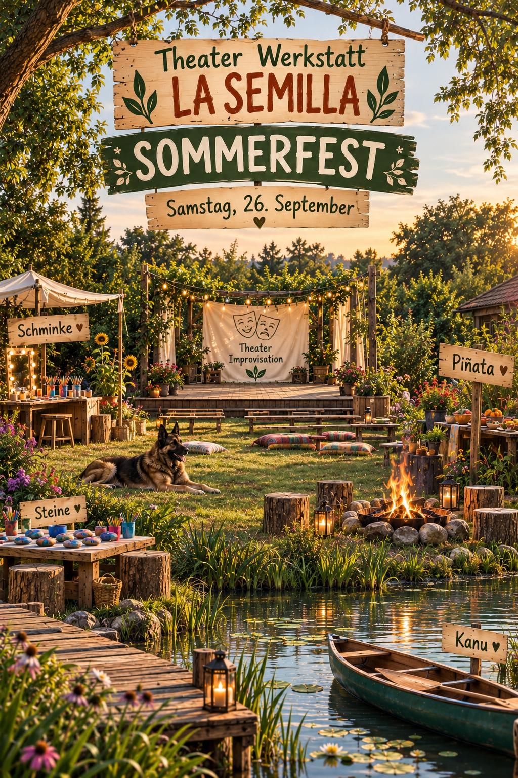 Fiesta de verano Theaterwerkstatt La Semilla, sábado 26 de septiembre